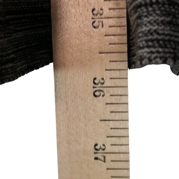 Calvin Klein Sweater Dress Womens M Heather Gray Ribbed Fit Flare Career Classic - Picture 9 of 11